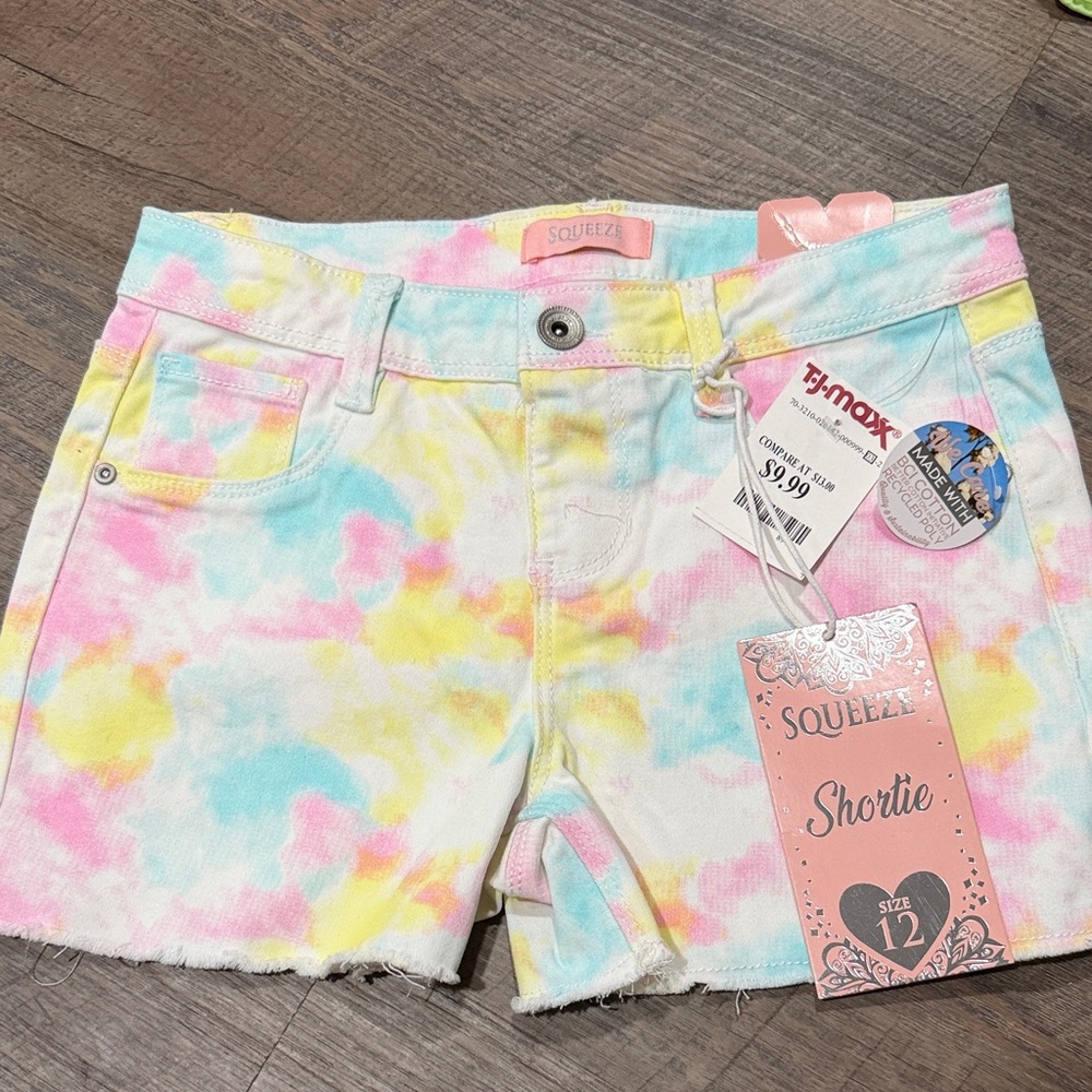 Squeeze Pastel Tie-Dye Shorts